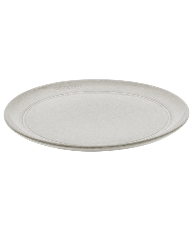 STAUB | Dining Line Ceramic Flat Plate – Ø 20 cm - White Truffle