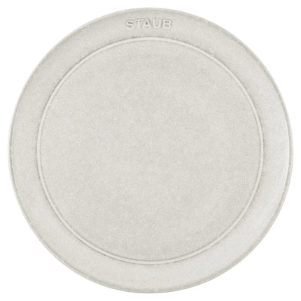 STAUB | Dining Line Ceramic Flat Plate – Ø 20 cm - White Truffle