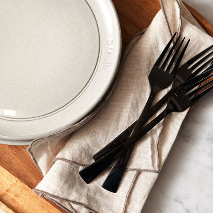 STAUB | Dining Line Ceramic Flat Plate – Ø 20 cm - White Truffle