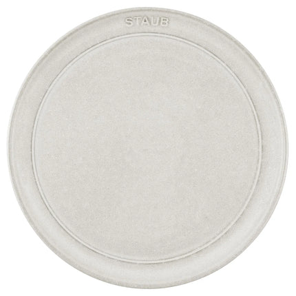 STAUB | Dining Line Ceramic Flat Plate – Ø 22 cm - White Truffle