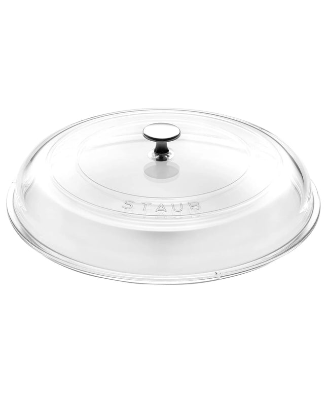 STAUB | Glass Lid – Pan Lid - Oven & Dishwasher Safe - Nickel-Plated Knob - Ø 30 cm