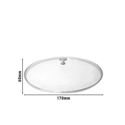 STAUB | Glass Lid – Pot Lid - Oven & Dishwasher Safe - Nickel-Plated Knob - Ø 16 cm