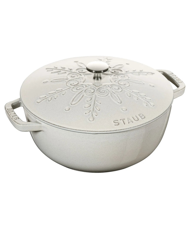STAUB | La Marmite Enamelled Cast Iron Pot – Ø 240 mm – White Truffle