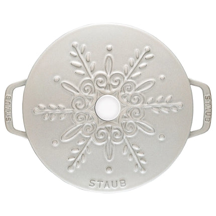 STAUB | La Marmite Enamelled Cast Iron Pot – Ø 240 mm – White Truffle