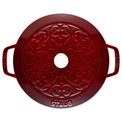 STAUB | La Marmite Lily Enamelled Cast Iron Pot – Ø 240 mm – Grenadine Red