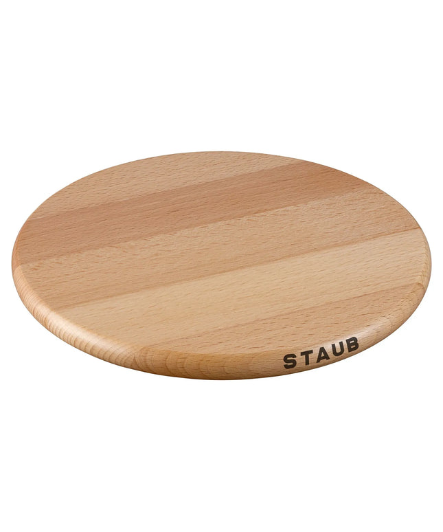 STAUB | Magnetic Beech Wood Trivet – Ø 23 cm - Brown