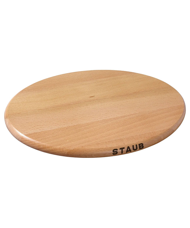 STAUB | Magnetic Beech Wood Trivet – Ø 29 cm - Brown