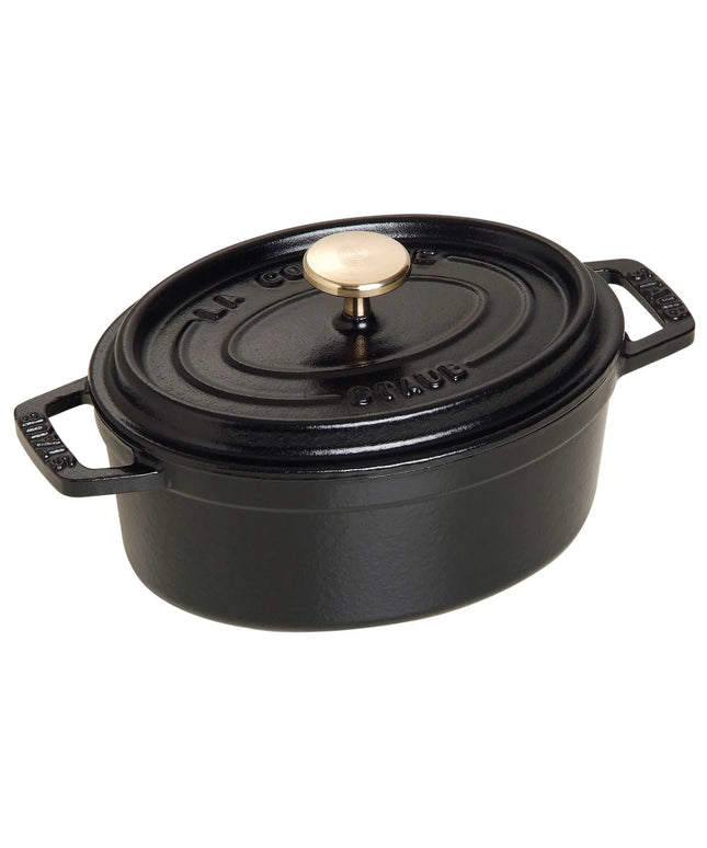 STAUB | Mini Cocotte Oval Enamelled Cast Iron Casserole Dish – 150 mm Oval – Black