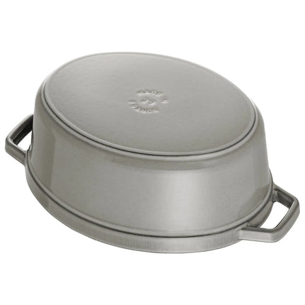 STAUB | Mini Cocotte Oval Enamelled Cast Iron Casserole Dish – 150 mm Oval – Graphite Grey