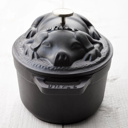 STAUB | Mini Cocotte Oval Enamelled Cast Iron Casserole Dish – 170 mm Oval – Black