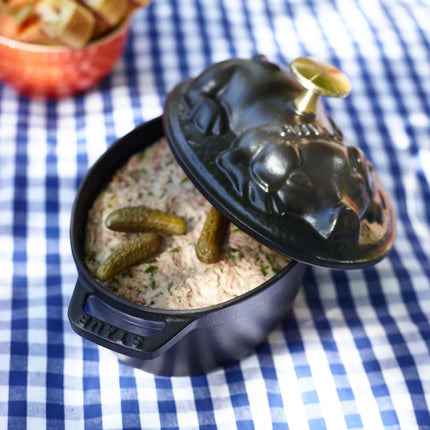 STAUB | Mini Cocotte Oval Enamelled Cast Iron Casserole Dish – 170 mm Oval – Black