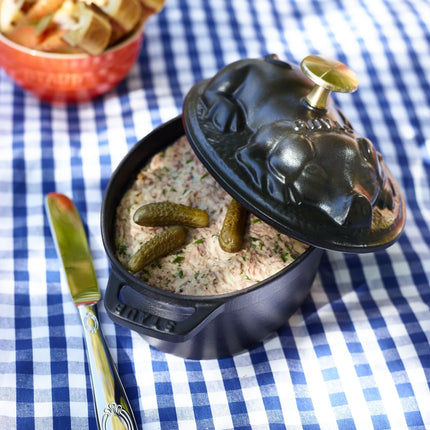 STAUB | Mini Cocotte Oval Enamelled Cast Iron Casserole Dish – 170 mm Oval – Black