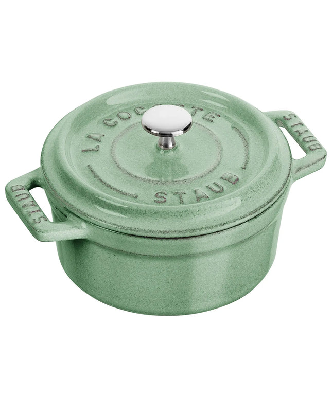 STAUB | Mini Cocotte Round Enamelled Cast Iron Casserole Dish – Ø10 cm - Sage Green