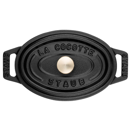STAUB | Mini Cocotte Round Enamelled Cast Iron Casserole Dish – Ø 110 mm – Black