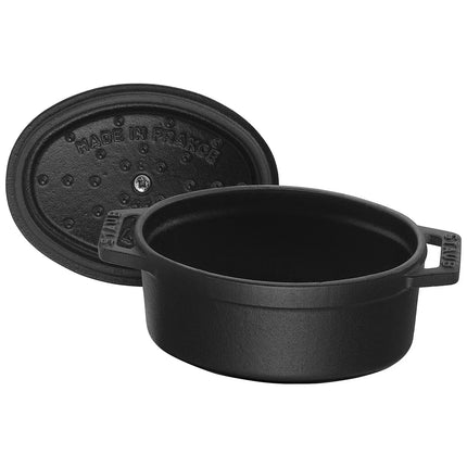 STAUB | Mini Cocotte Round Enamelled Cast Iron Casserole Dish – Ø 110 mm – Black