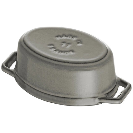STAUB | Mini Cocotte Round Enamelled Cast Iron Casserole Dish – Ø 110 mm – Graphite Grey