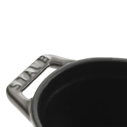 STAUB | Mini Cocotte Round Enamelled Cast Iron Casserole Dish – Ø 110 mm – Graphite Grey