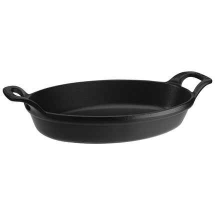 STAUB | Oval Cast Iron Baking Dish – 240 mm - Black - Stackable, Oven & Grill