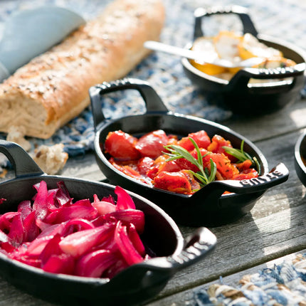 STAUB | Oval Cast Iron Baking Dish – 240 mm - Graphite Grey - All Hobs + Oven/Grill