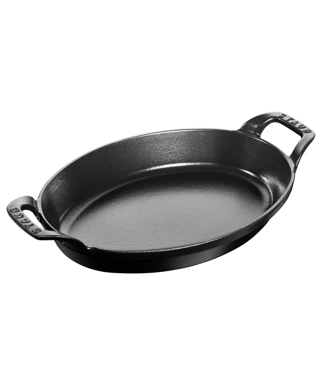 STAUB | Oval Cast Iron Baking Dish – 280 mm - Black - Grill Compatible