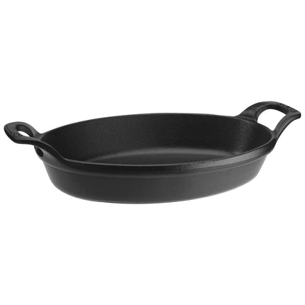 STAUB | Oval Cast Iron Baking Dish – 320 mm - Black - Stackable, Oven to 240°C