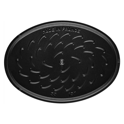 STAUB | Oval Cast Iron Casserole with Lid – 330 mm - Black - Induction, Grill & Oven