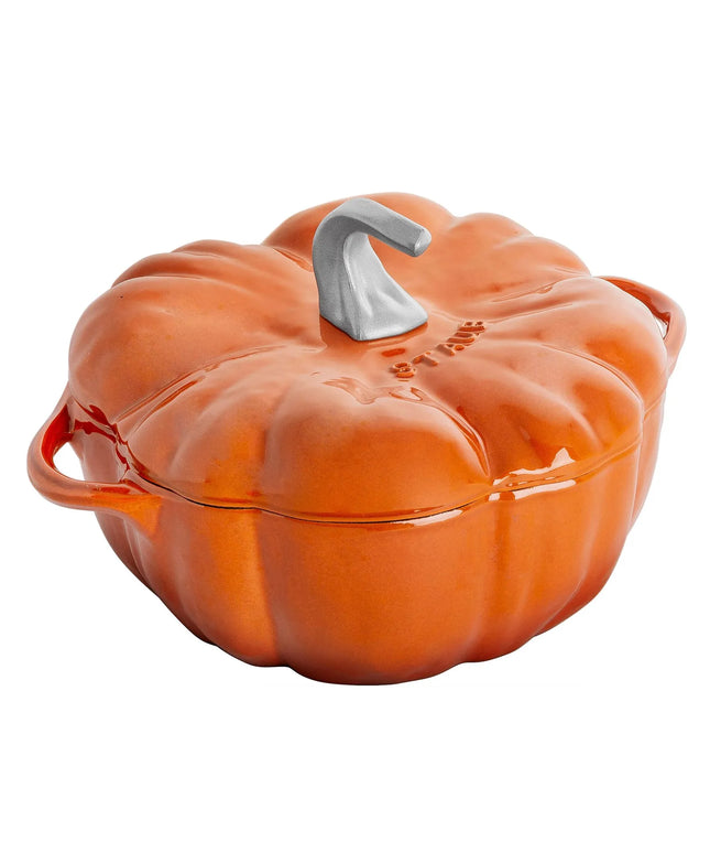 STAUB | Pumpkin Cocotte Enamelled Cast Iron Casserole Dish – Ø 240 mm – Cinnamon
