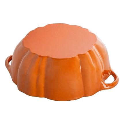 STAUB | Pumpkin Cocotte Enamelled Cast Iron Casserole Dish – Ø 240 mm – Cinnamon