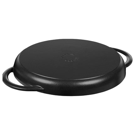 STAUB | Pure Grill Round Cast Iron Grill Pan – Ø23 cm - Black
