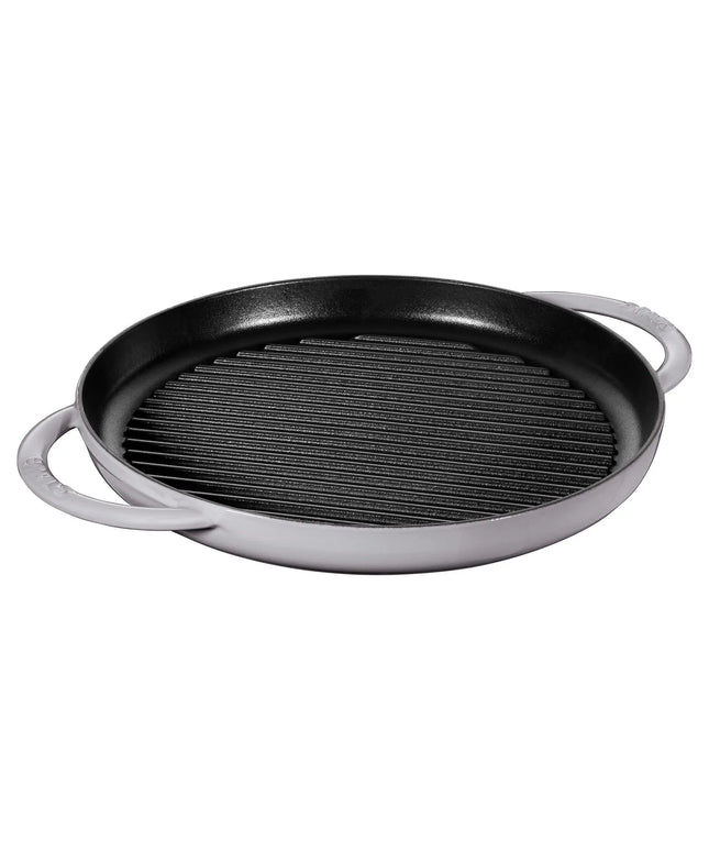 STAUB | Pure Grill Round Cast Iron Grill Pan – Ø30 cm - Graphite Grey