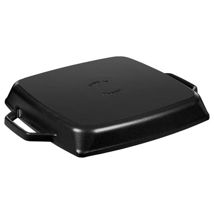 STAUB | Pure Grill Square Cast Iron Grill Pan – 23x23 cm - Black - Non-Stick Interior