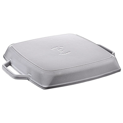 STAUB | Pure Grill Square Cast Iron Grill Pan – 28x28 cm - Graphite Grey