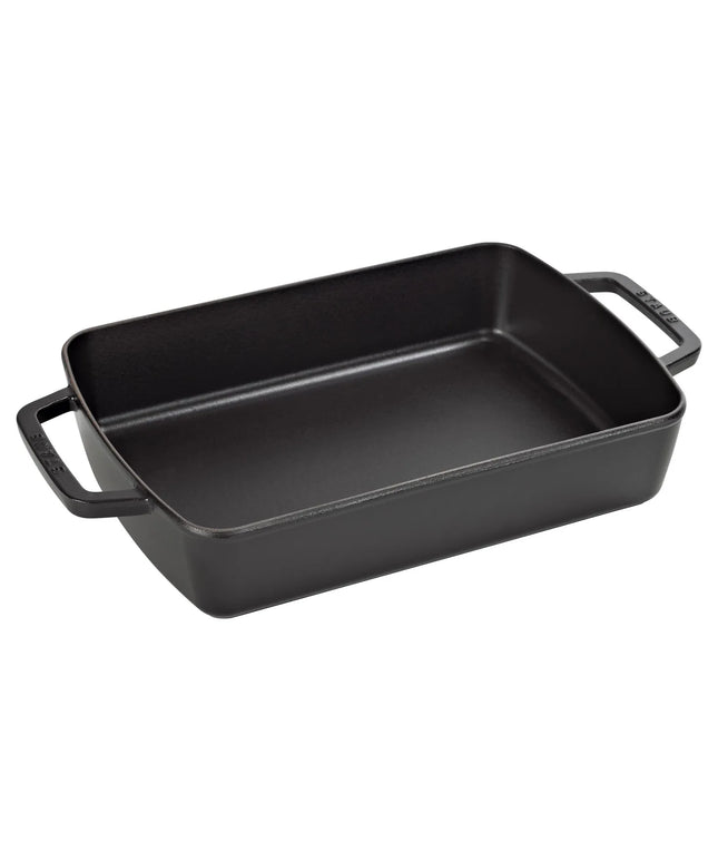 STAUB | Rectangular Cast Iron Baking Dish – 300x200 mm - Black - Grill & Oven