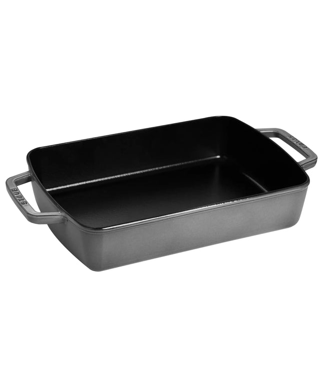 STAUB | Rectangular Cast Iron Baking Dish – 300x200 mm - Graphite Grey - Grill Compatible