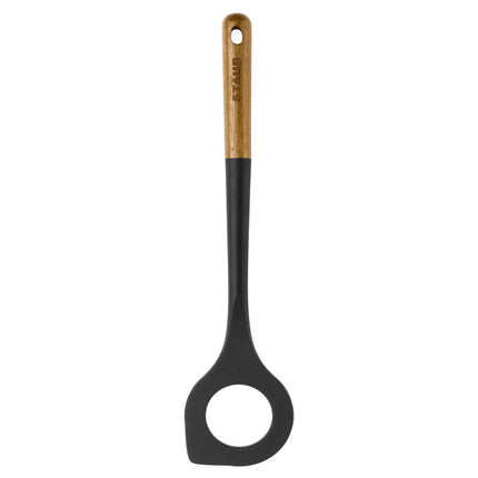 STAUB | Risotto Serving Spoon – Silicone Head - Non-Stick Safe - 31 cm - Acacia Handle