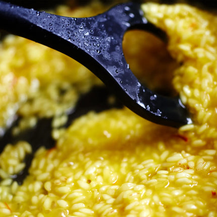 STAUB | Risotto Serving Spoon – Silicone Head - Non-Stick Safe - 31 cm - Acacia Handle