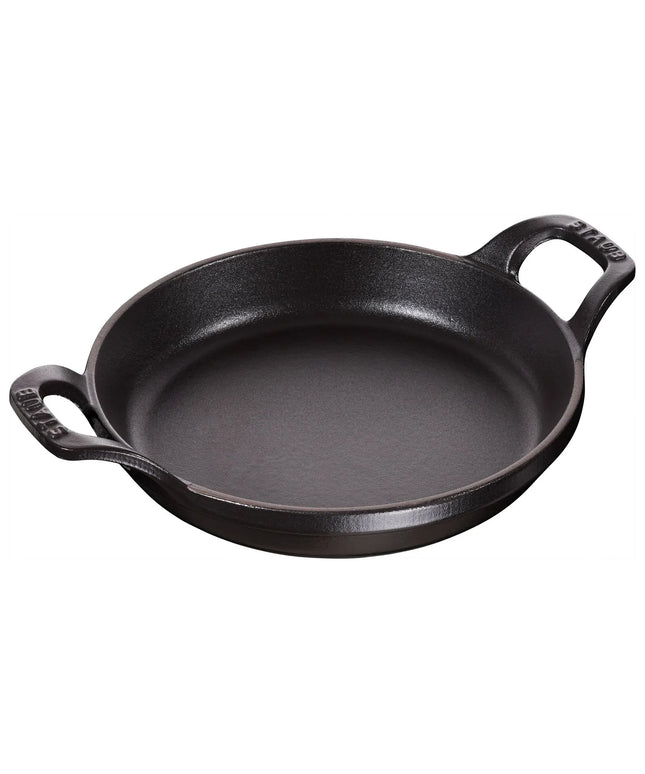STAUB | Round Cast Iron Baking Dish – Ø 20 cm - Black - Stackable, Grill/Oven