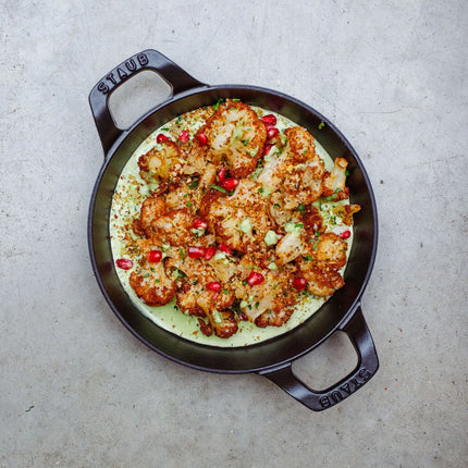 STAUB | Round Cast Iron Baking Dish – Ø 20 cm - Black - Stackable, Grill/Oven