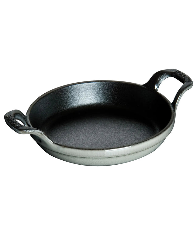 STAUB | Round Cast Iron Baking Dish – Ø 20 cm - Graphite Grey - Stackable, Grill/Oven