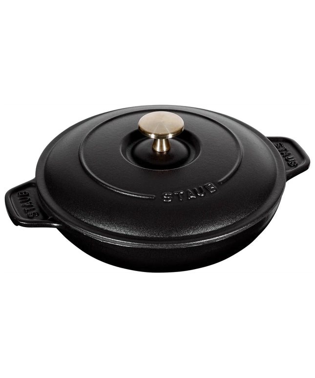 STAUB | Round Cast Iron Casserole with Lid – Ø 20 cm - Black