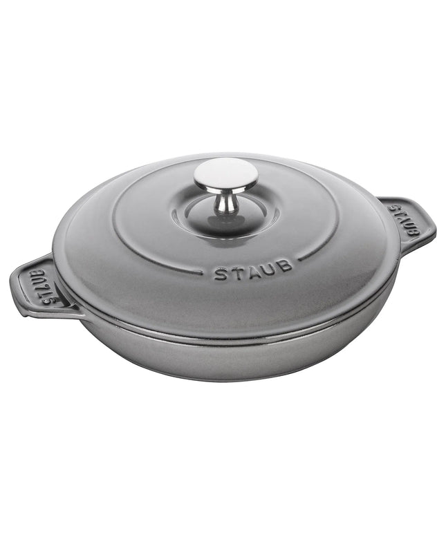 STAUB | Round Cast Iron Casserole with Lid – Ø 20 cm - Graphite Grey - Grill & Oven