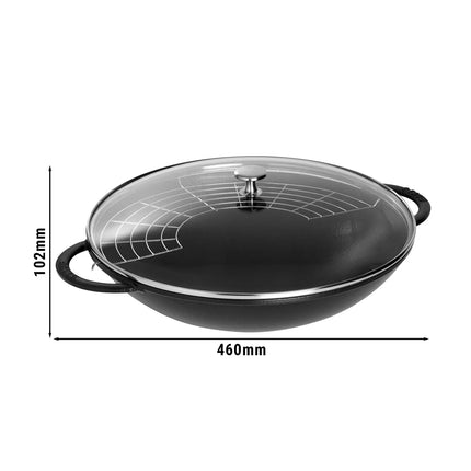 STAUB | Round Cast Iron Serving Dish – Ø 37 cm - Black
