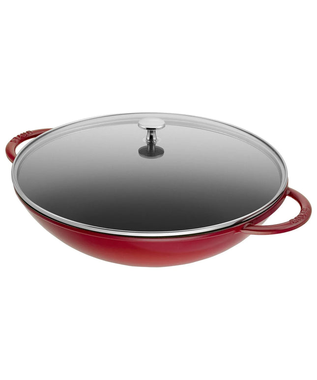 STAUB | Round Cast Iron Serving Dish – Ø 37 cm - Cherry Red