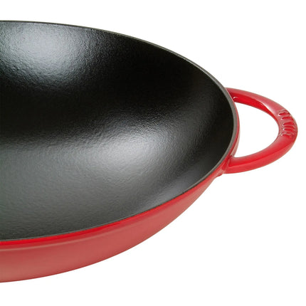 STAUB | Round Cast Iron Serving Dish – Ø 37 cm - Cherry Red