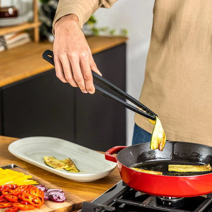 STAUB | Silicone Catering Tongs – 31 cm - Non-stick Safe - Black