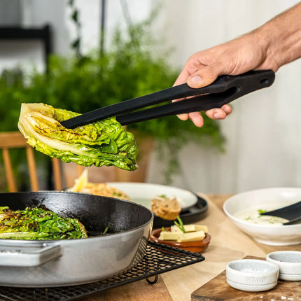STAUB | Silicone Catering Tongs – 31 cm - Non-stick Safe - Black