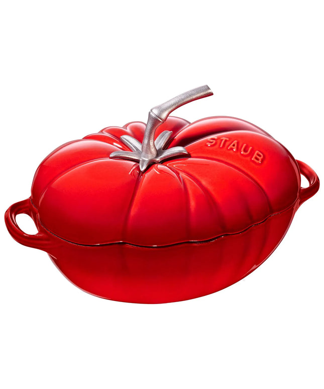 STAUB | Tomato Cocotte Enamelled Cast Iron Casserole Dish – Ø 250 mm – Cherry Red