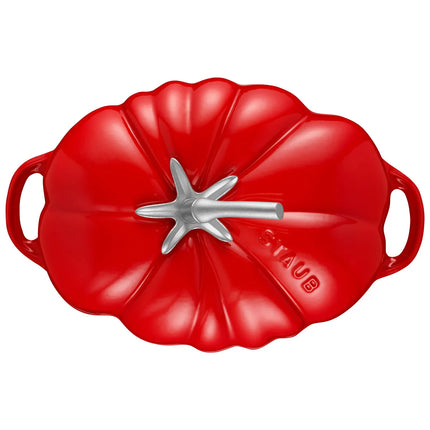 STAUB | Tomato Cocotte Enamelled Cast Iron Casserole Dish – Ø 250 mm – Cherry Red