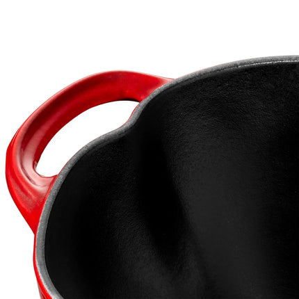 STAUB | Tomato Cocotte Enamelled Cast Iron Casserole Dish – Ø 250 mm – Cherry Red