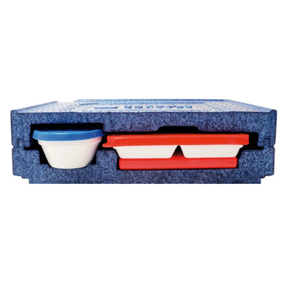 SumUp (10 pieces) THERMO FUTURE BOX | Thermobox DINNER +2 HOT PACK - Blue